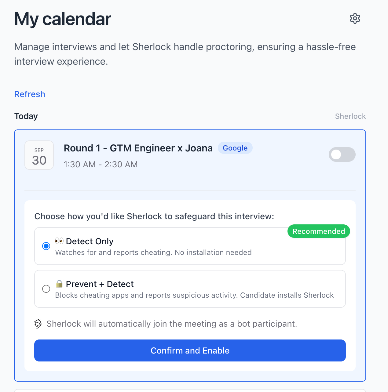 Sherlock, No Longer an Installation